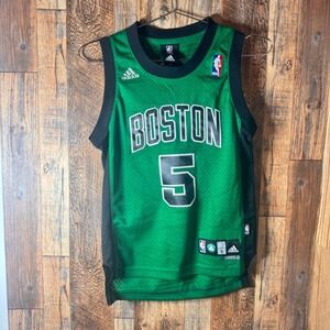 Adidas Kevin Garnett #5 Boston Celtics NBA Jersey Youth Small Green